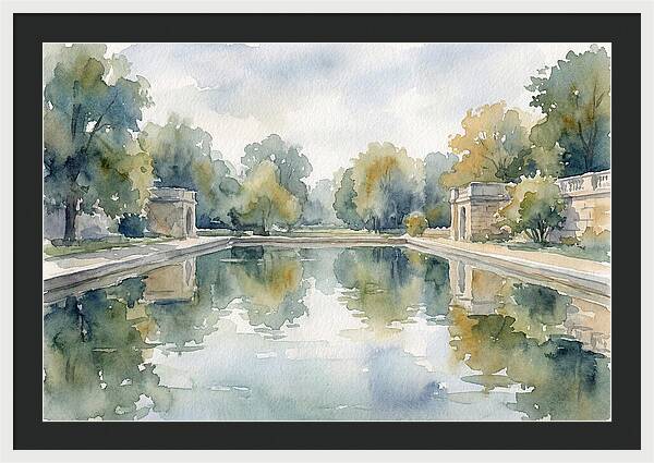Tranquil Waterscape Reflection