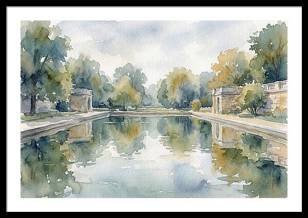 Tranquil Waterscape Reflection