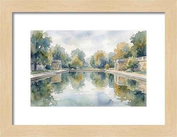 Tranquil Waterscape Reflection