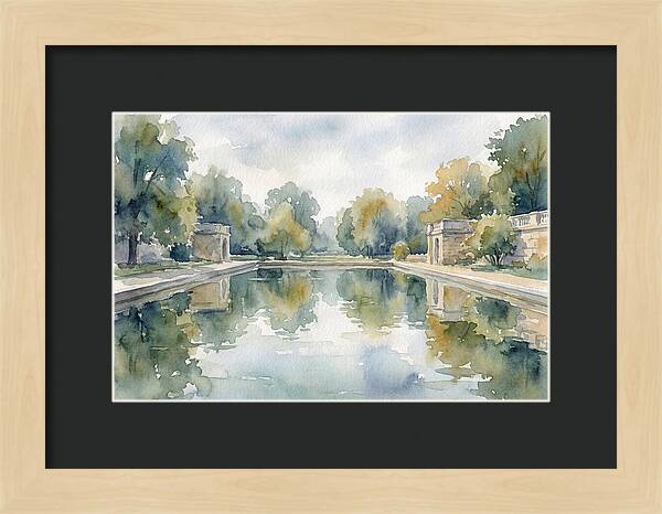 Tranquil Waterscape Reflection