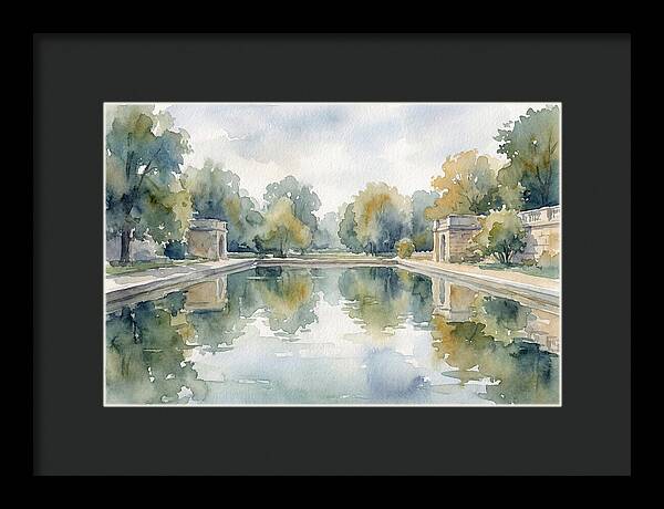 Tranquil Waterscape Reflection