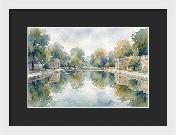 Tranquil Waterscape Reflection
