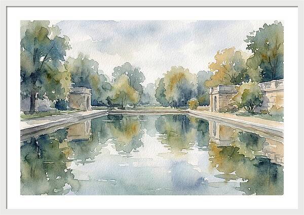 Tranquil Waterscape Reflection