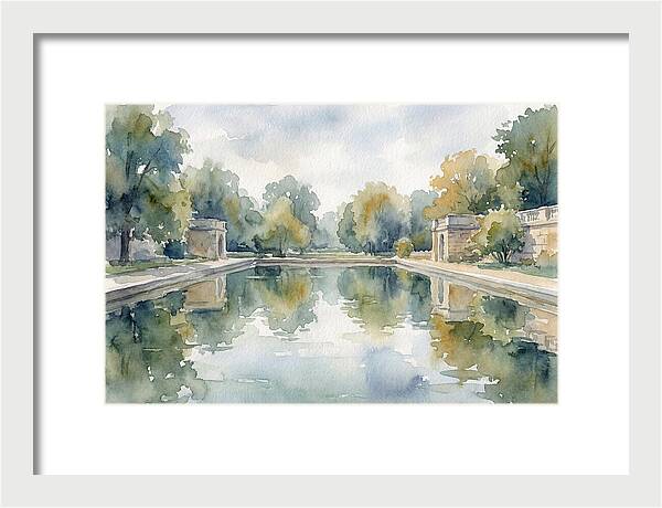 Tranquil Waterscape Reflection