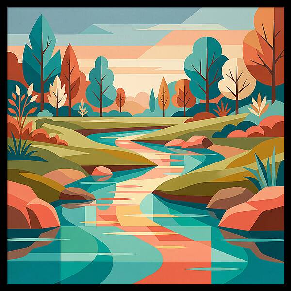 Tranquil Waterscape Scene