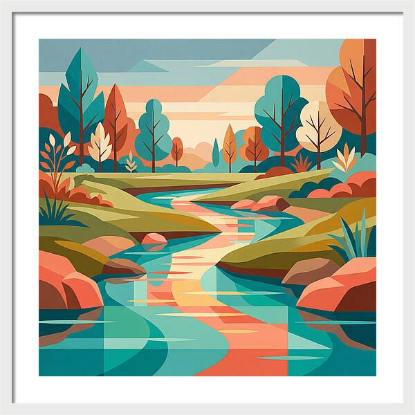 Tranquil Waterscape Scene