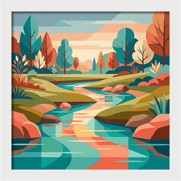 Tranquil Waterscape Scene