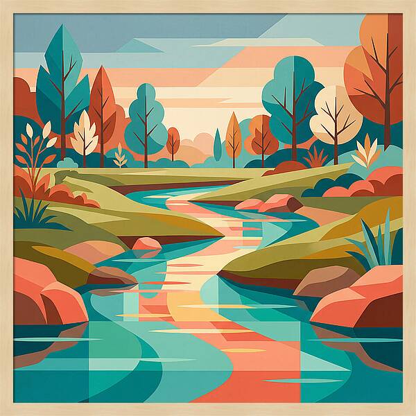Tranquil Waterscape Scene