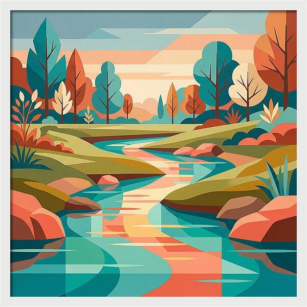 Tranquil Waterscape Scene