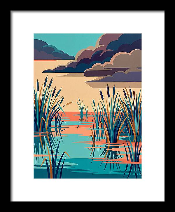 Tranquil Wetlands Reflection