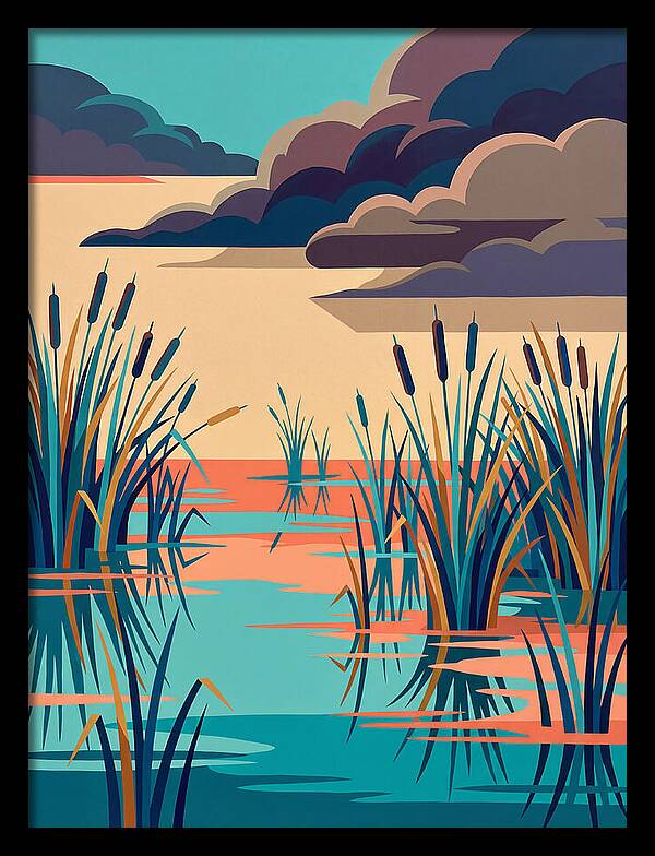 Tranquil Wetlands Reflection