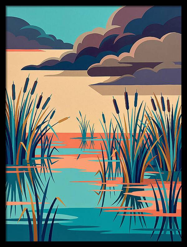 Tranquil Wetlands Reflection