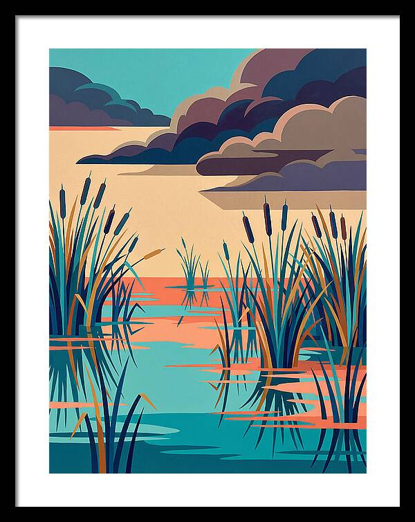Tranquil Wetlands Reflection