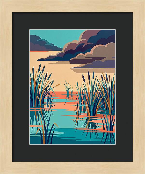 Tranquil Wetlands Reflection