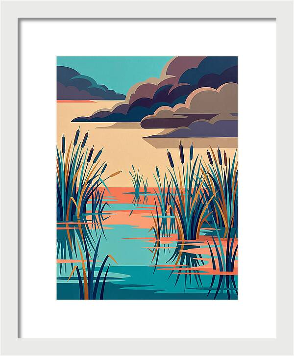 Tranquil Wetlands Reflection