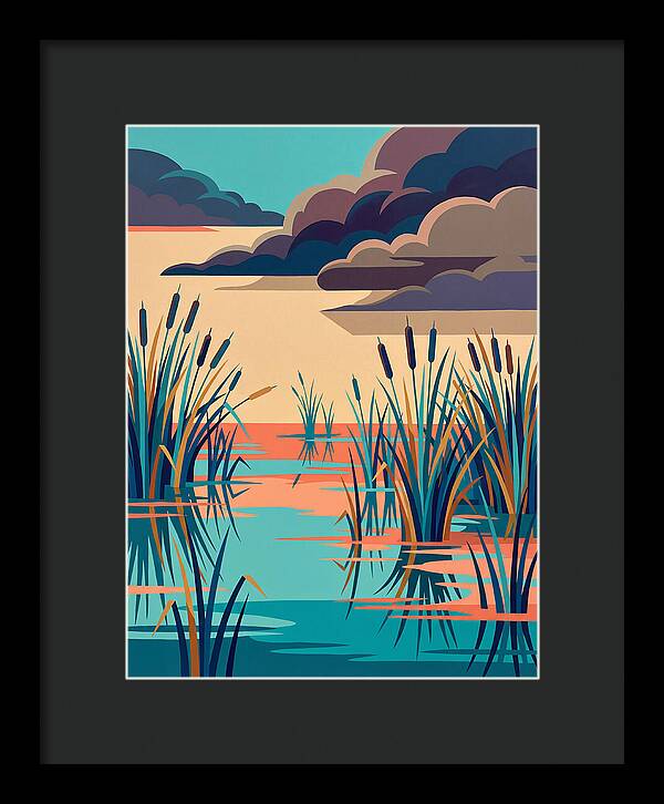 Tranquil Wetlands Reflection