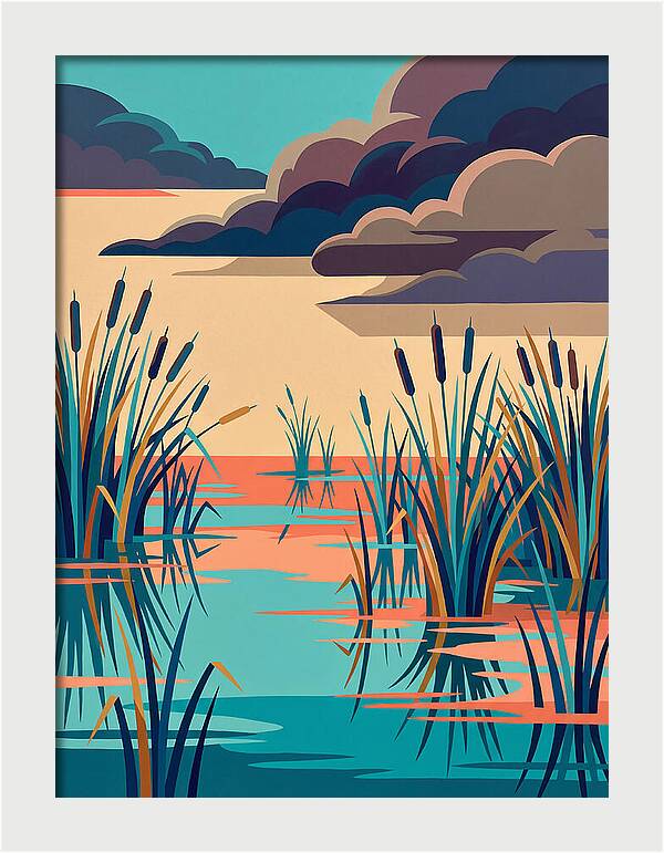 Tranquil Wetlands Reflection