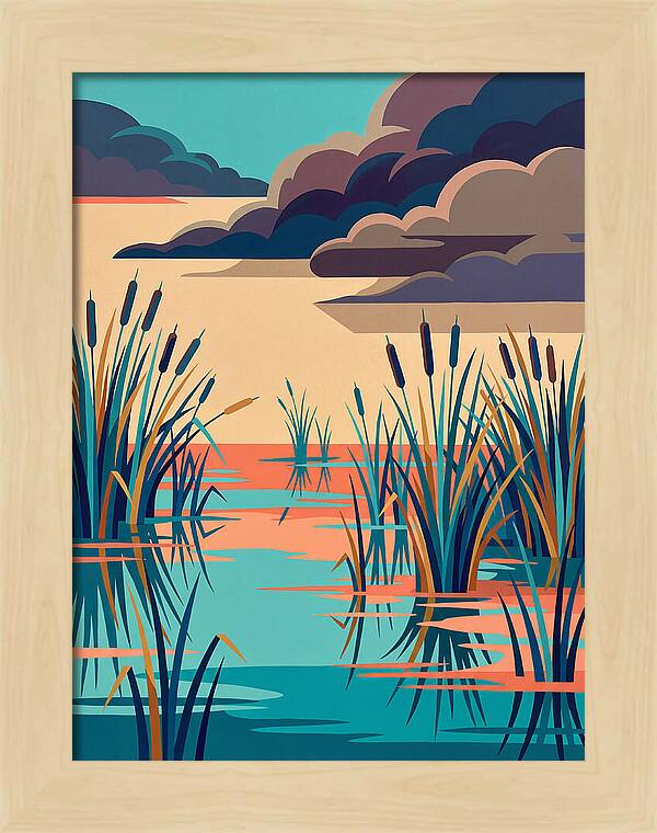 Tranquil Wetlands Reflection