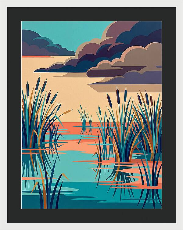 Tranquil Wetlands Reflection