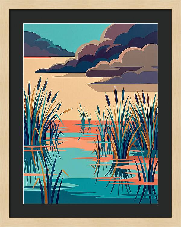 Tranquil Wetlands Reflection