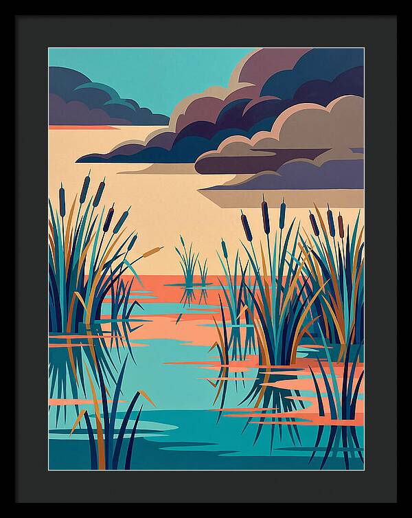 Tranquil Wetlands Reflection