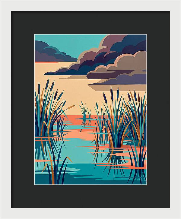Tranquil Wetlands Reflection
