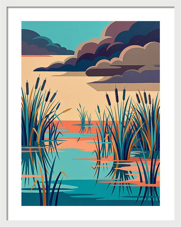 Tranquil Wetlands Reflection