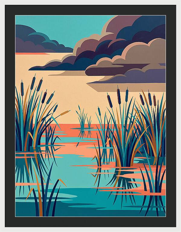 Tranquil Wetlands Reflection