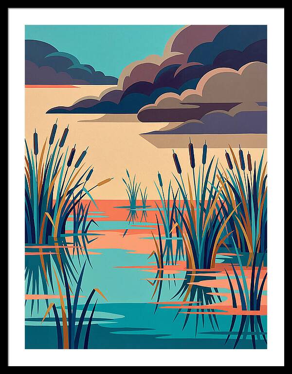 Tranquil Wetlands Reflection