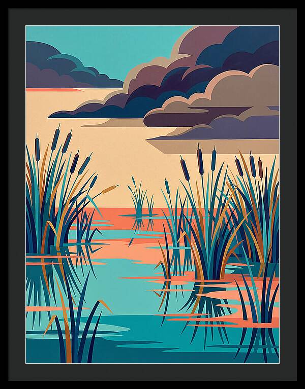 Tranquil Wetlands Reflection
