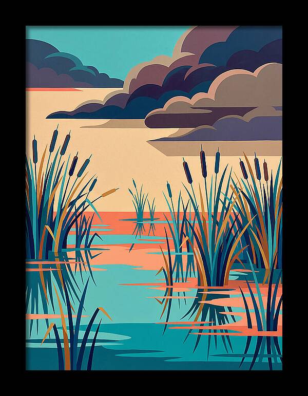 Tranquil Wetlands Reflection