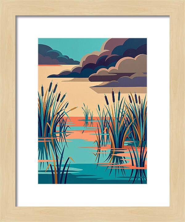 Tranquil Wetlands Reflection