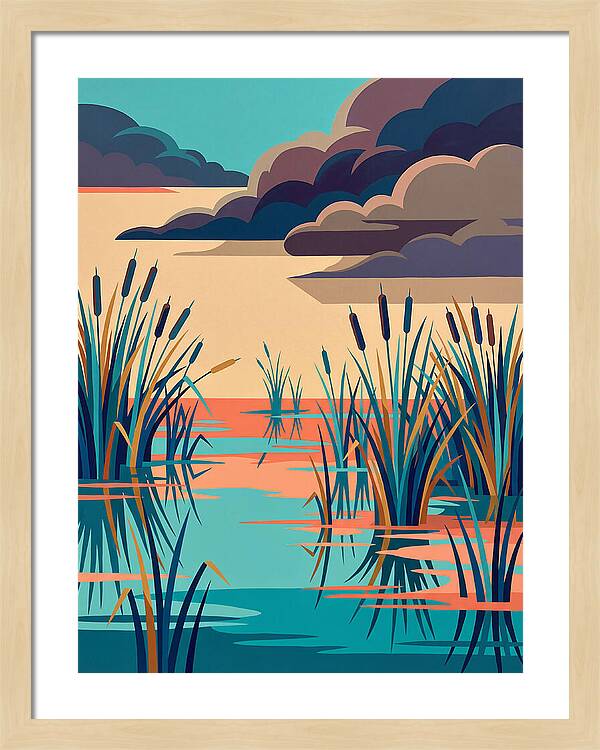 Tranquil Wetlands Reflection