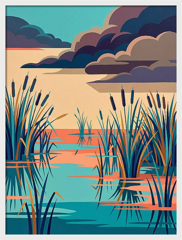 Tranquil Wetlands Reflection
