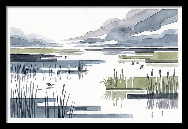 Tranquil Wetlands Reflections