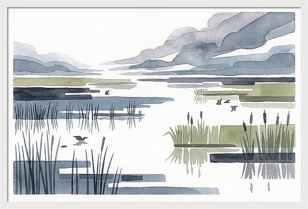 Tranquil Wetlands Reflections
