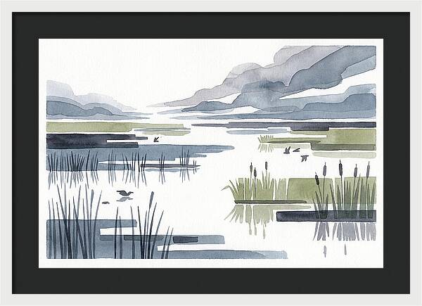 Tranquil Wetlands Reflections