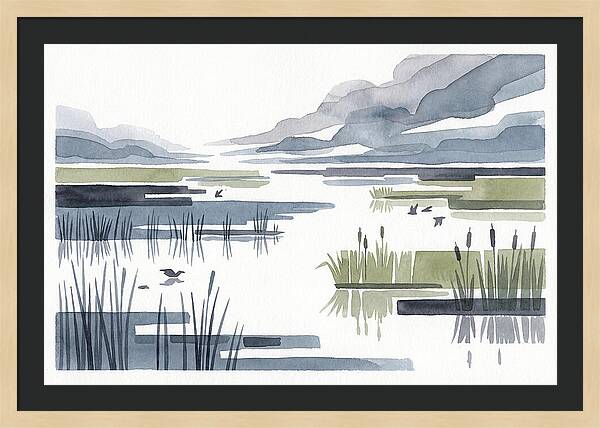 Tranquil Wetlands Reflections