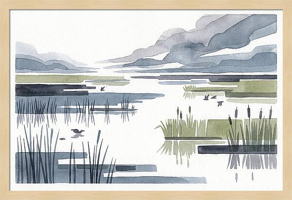 Tranquil Wetlands Reflections