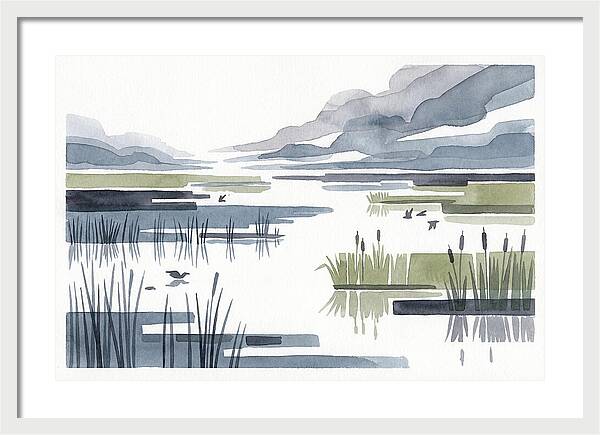 Tranquil Wetlands Reflections