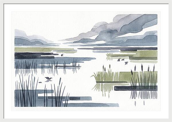 Tranquil Wetlands Reflections