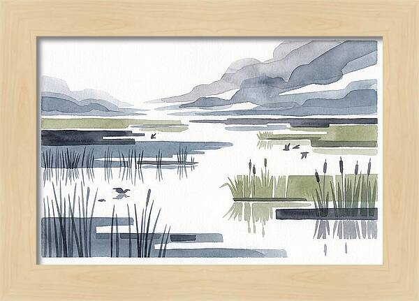 Tranquil Wetlands Reflections