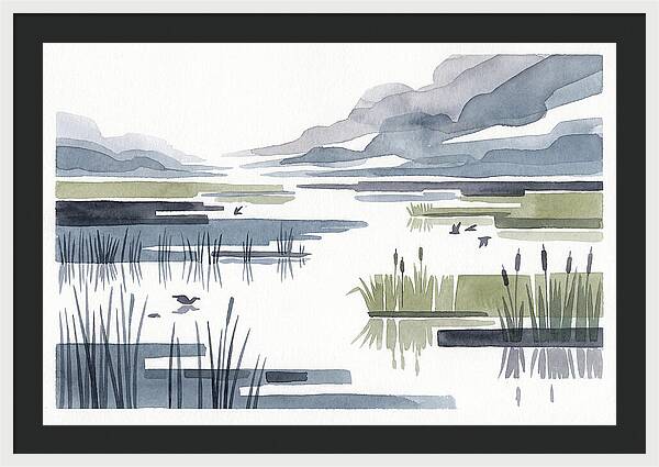 Tranquil Wetlands Reflections