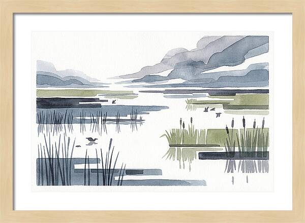 Tranquil Wetlands Reflections