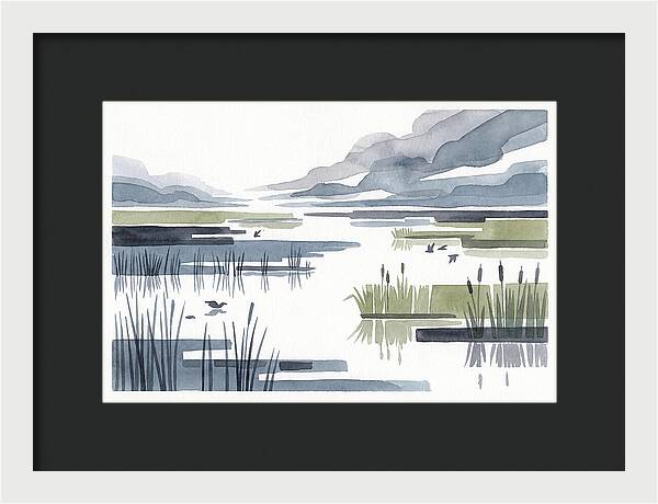 Tranquil Wetlands Reflections