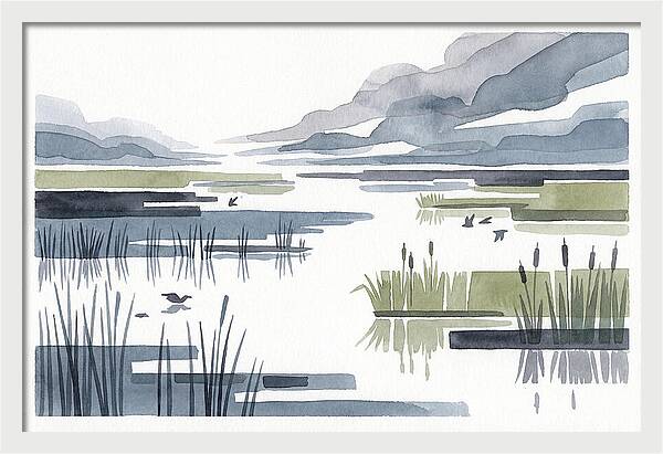 Tranquil Wetlands Reflections