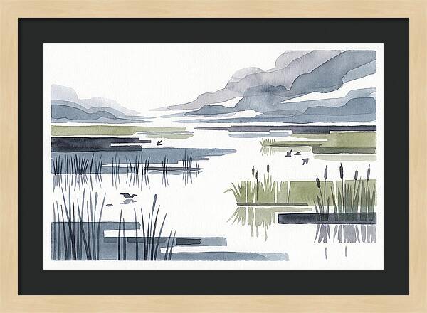 Tranquil Wetlands Reflections