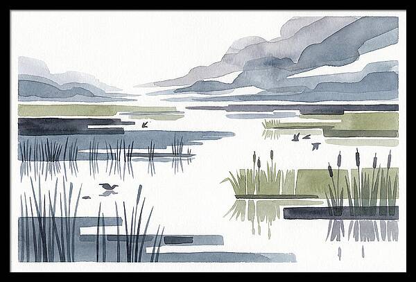 Tranquil Wetlands Reflections