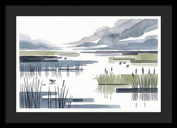 Tranquil Wetlands Reflections