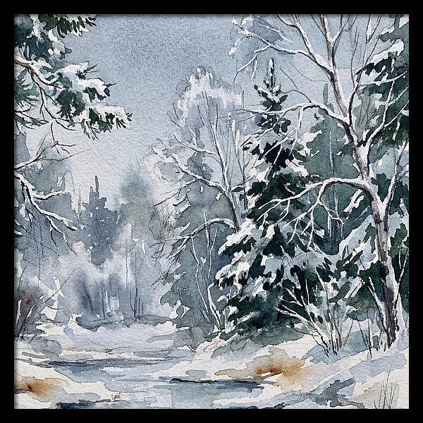 Tranquil Winter Woodland